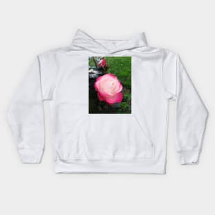 Red and white rose photo Kids Hoodie